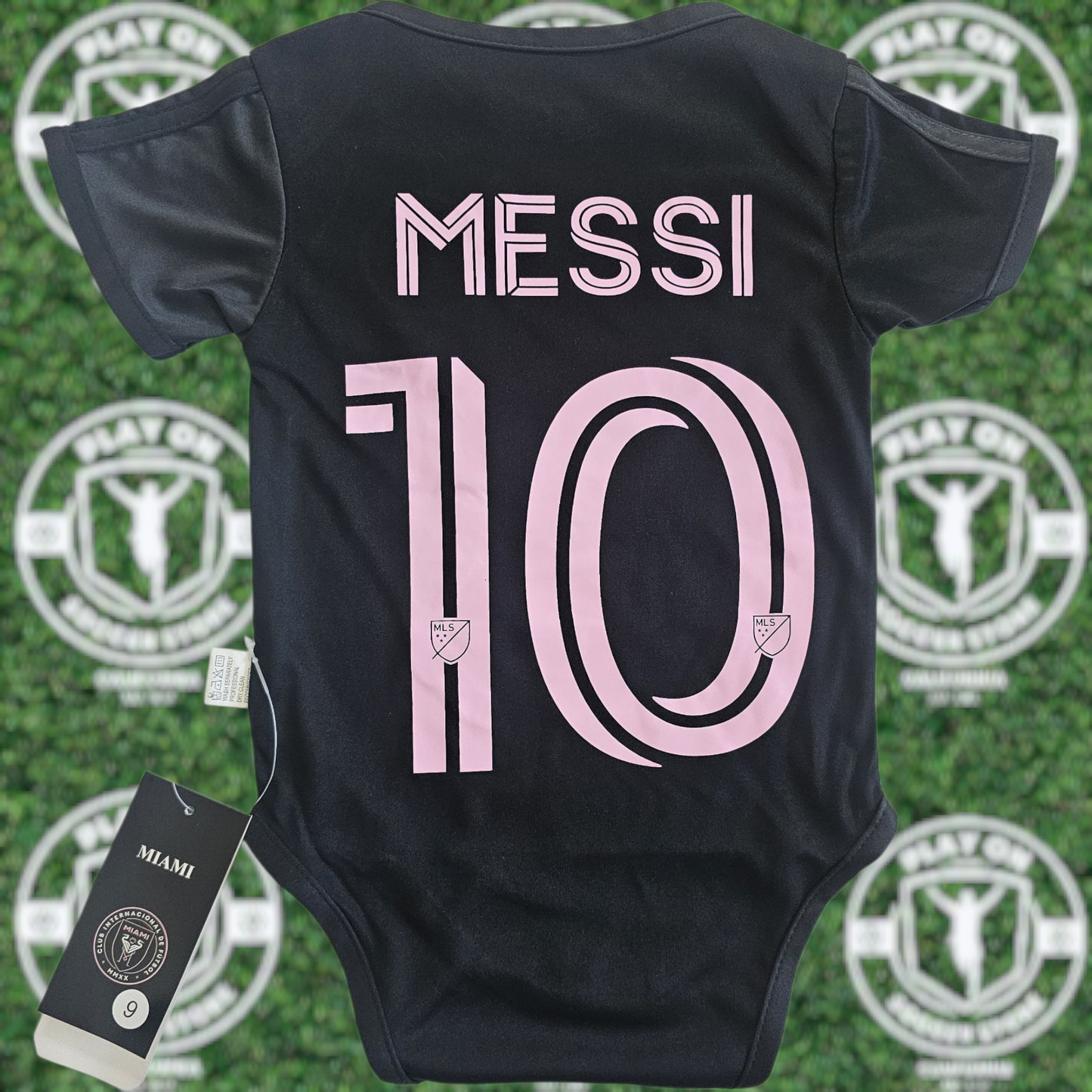 Baby Inter Miami 2025 Away Messi Bodysuit