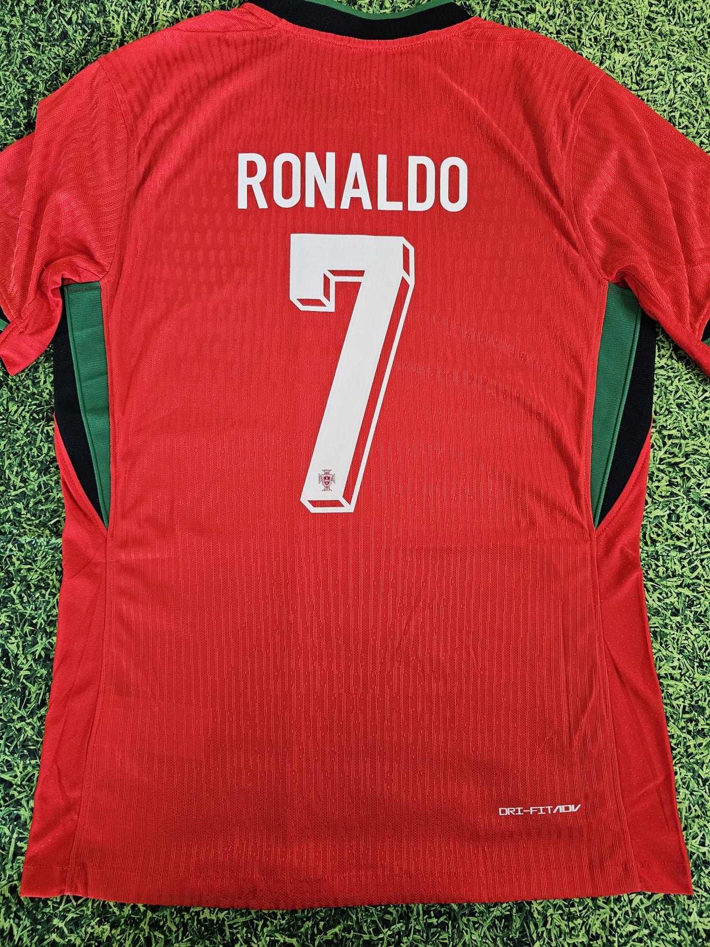 Men's Portugal 2024 Home Player Version Cristiano Ronaldo Jersey