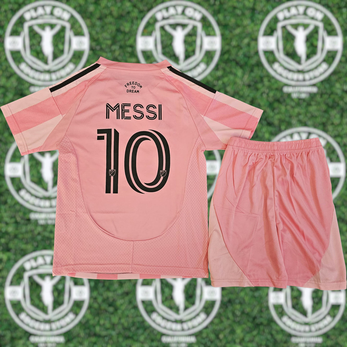 Kids Inter Miami 2025 Home Messi Kit
