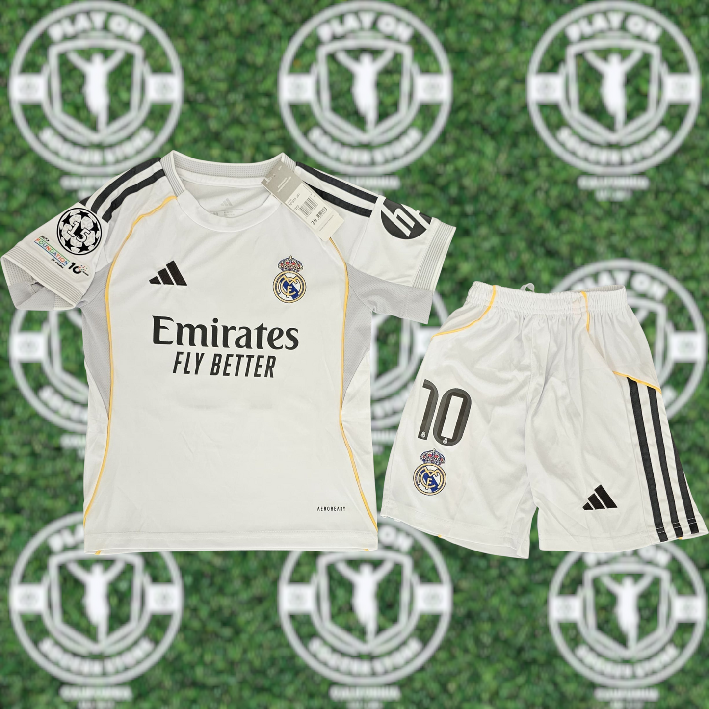 Kids Real Madrid 25/26 Home Mbappe Kit