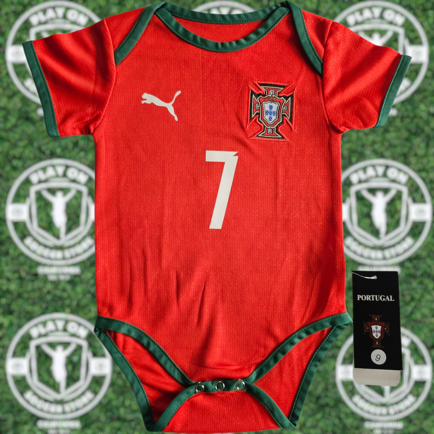 Baby Portugal 2025 Home Ronaldo Bodysuit