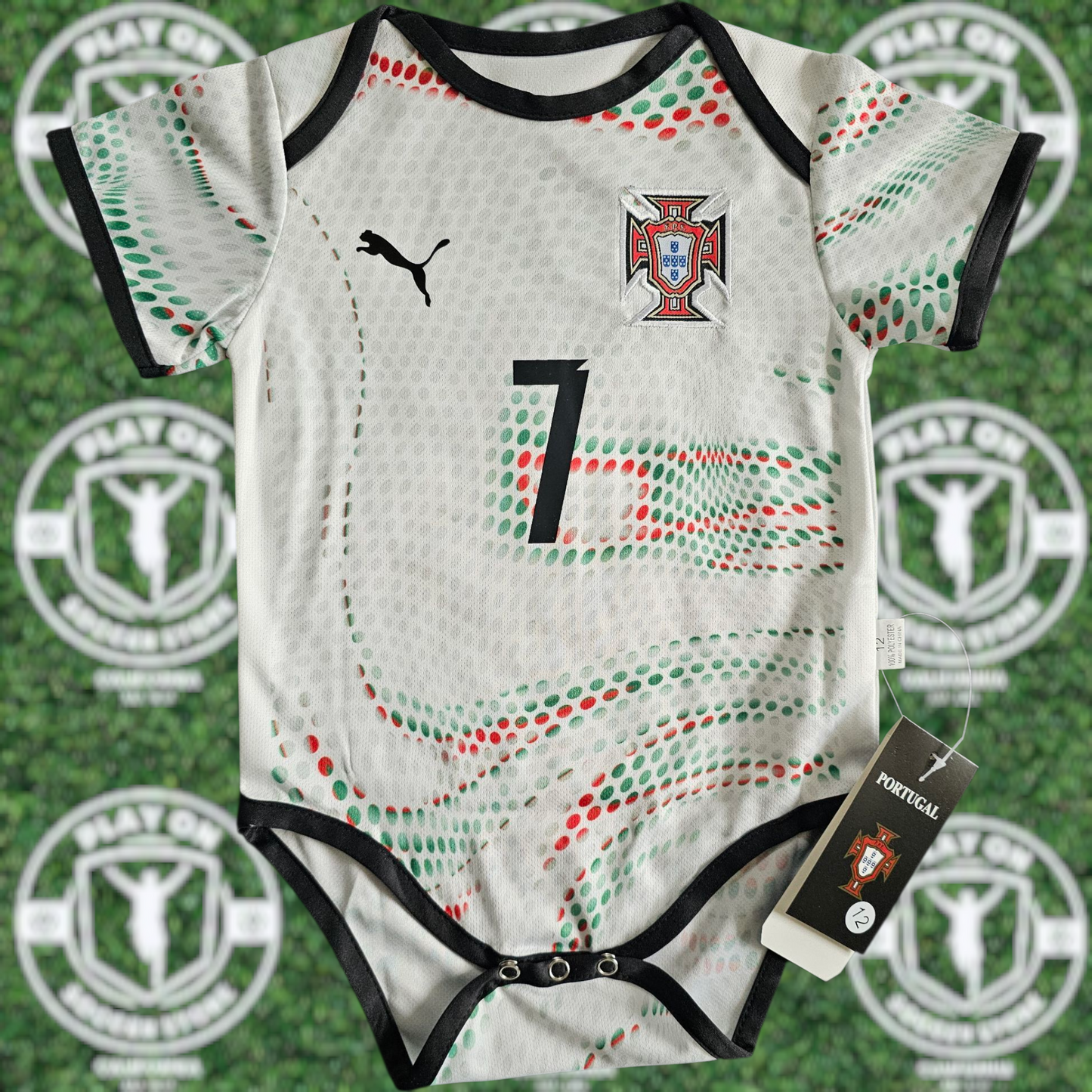 Baby Portugal 2025 Away Ronaldo Bodysuit