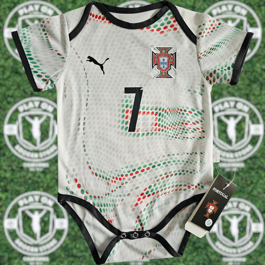 Baby Portugal 2025 Away Ronaldo Bodysuit
