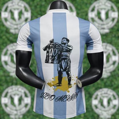 Mens Argentina Messi "La Pulga" Player Version Jersey