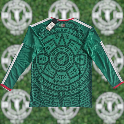 Men's Mexico World Cup 2026 Home Fan Version Long Sleeve Jersey