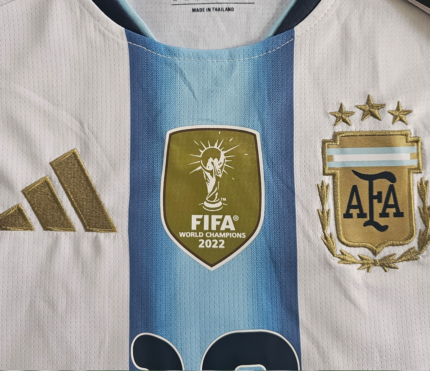 Men's Argentina World Cup 2026 Home Messi Fan Version Long Sleeve Jersey
