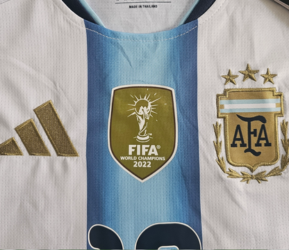 Men's Argentina World Cup 2026 Home Messi Fan Version Long Sleeve Jersey