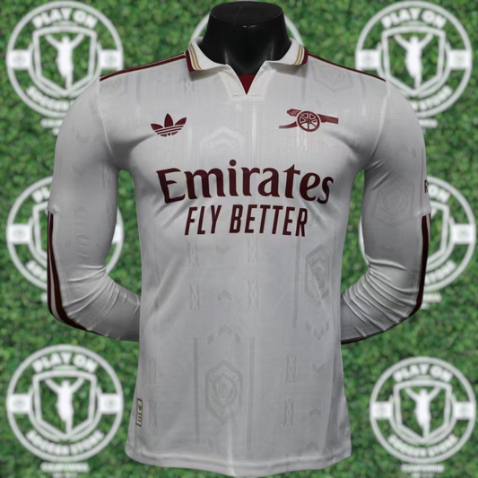 Men's Arsenal 25/26 Third Jersey Player Version Long Sleeve